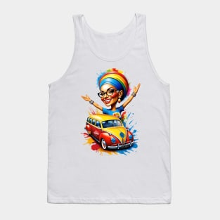 Ride of Elegance: Womanhood on Wheels Tank Top